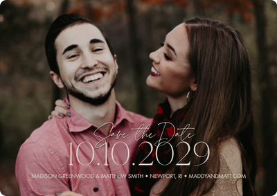 Save Date Custom Date Photo Card, 5x7