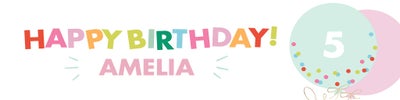 Celebrate Balloon Year Vinyl Banners