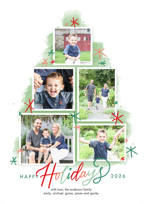 2026 Holiday Tree Snaps Photo Card, 5x7