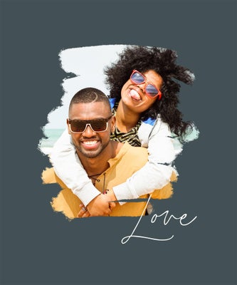 Paint Stroke Love Canvas Prints