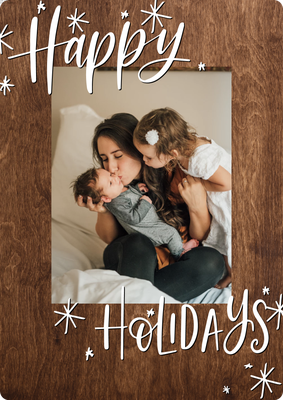 Holiday Letters Colorful Photo Card, 5x7