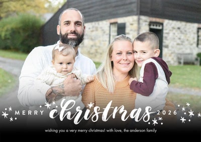 Christmas 2026 Stars Photo Card, 5x7