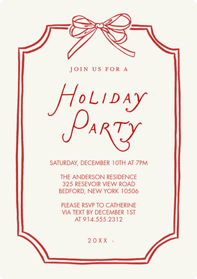 Holiday Invite Frame Photo Card, 5x7