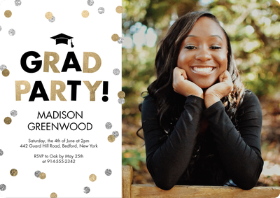 Grad Party Celebration Photo Card, 5x7