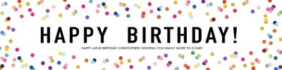 Celebrate Birthday Dots Banners
