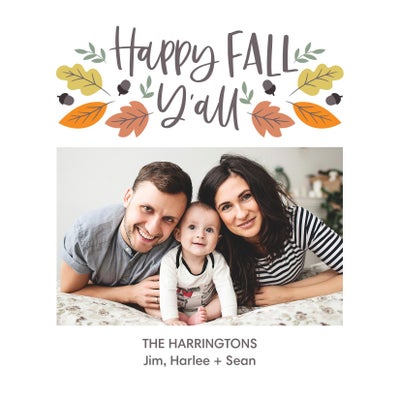 Folksy Fall Acrylic Magnet, 2x2