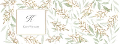 Monogram Foliage Travel Tumbler, 22oz