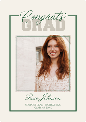 Keepsake Announcement Photo Card, 5x7