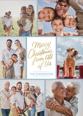 Merry Christmas From Us Photo Card, 5x7