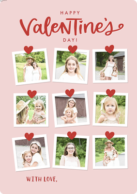 Valentine Snapshots Photo Card, 5x7