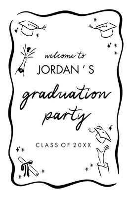 Portrait Grad Welcome Framed Poster Prints