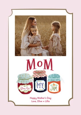 My Jam Mom Portrait Folded Card, 5x7