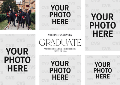 Graduate Grid Photo Card, 5x7