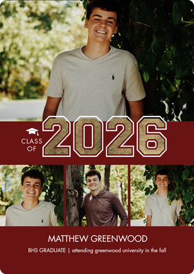 Class of 2026 Bold Photo Card, 5x7