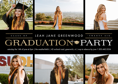 Class 2026 Grad Party Photo Card, 5x7