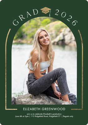 Graduate Arch 2026 Photo Card, 5x7