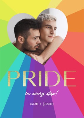 Pride In Every Step Folded Card, 5x7