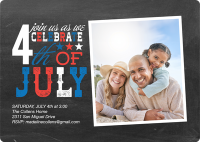 Celebratory Invitation Photo Card, 5x7