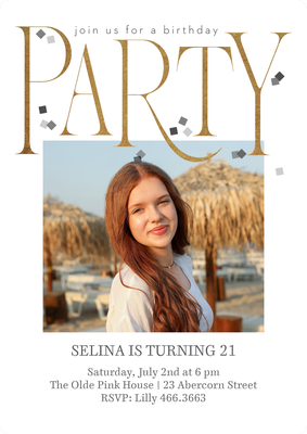 Fantastic Party Photo Card, 5x7