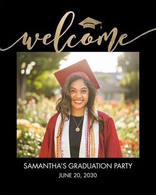 Portrait Grad Welcome Hat Board Prints