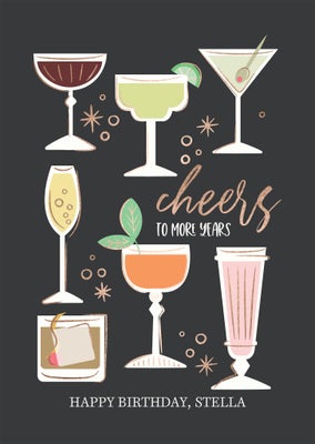 Celabratory Libations Folded Card, 5x7