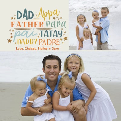 Grateful for Dad Acrylic Magnet, 2x2