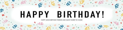 Celebrate Birthday Confetti Banners
