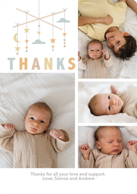 Baby Mobile Photo Card, 5x7