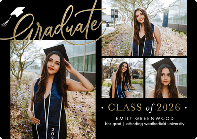 Graduate Memories 2026 Photo Card, 5x7