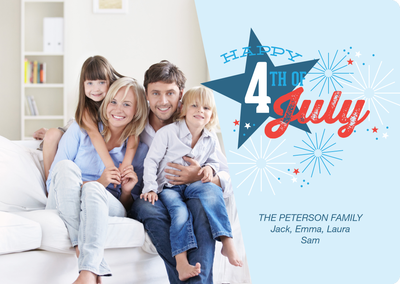 July 4th Celebration Photo Card, 5x7