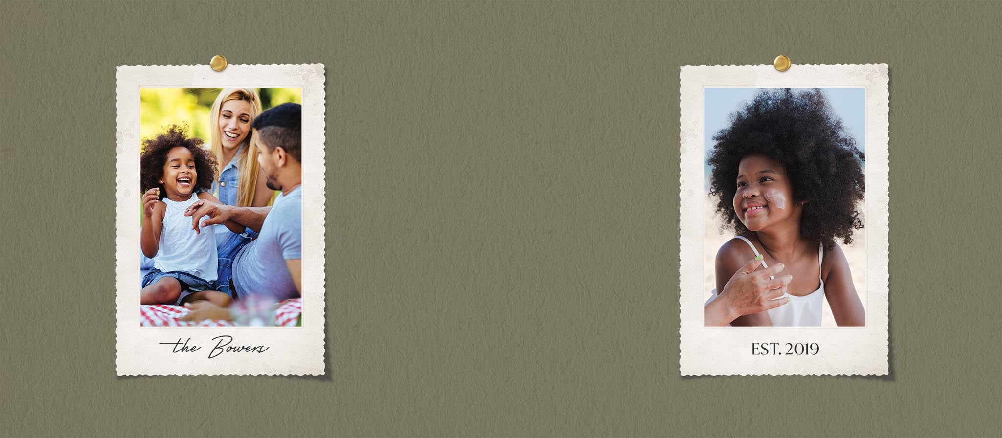Pinned Photo Can Cooler in Green, 3.5x8, Horizontal