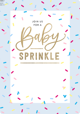 Baby Shower Sprinkles Photo Card, 5x7