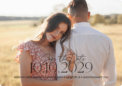 Save Date Custom Date Photo Card, 5x7