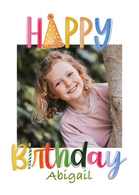 Birthday Hat Folded Card, 5x7