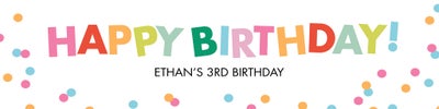Celebrate Birthday Festive Vinyl Banners