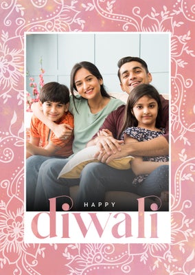 Happy Diwali Folded Card, 5x7