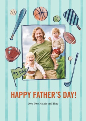 Sports Dad Folded Card, 5x7