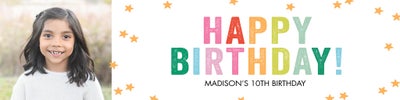 Celebrate Birthday Star Confetti Banners