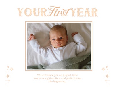 Months Of Love Double Sided Photo Book, 8.5x11
