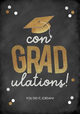 Con GRADulations Folded Card, 5x7