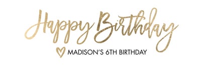 Celebrate Birthday Script Banners