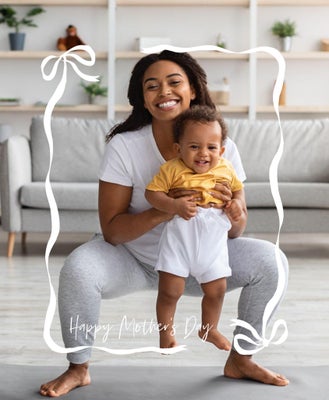 Ribbon Frame Mom Framed Canvas, 11x14