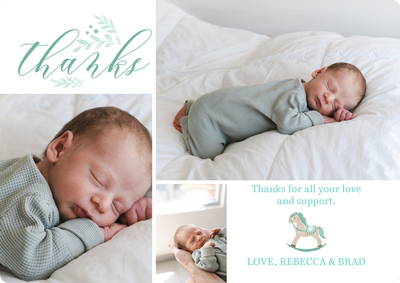 Rocking Horse Photo Card, 5x7