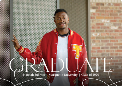 Graduate Flourish Photo Card, 5x7