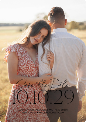 Save Date Custom Date Photo Card, 5x7