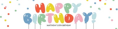 Celebrate Birthday Happy Balloons Banners