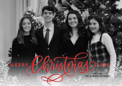 2026 Christmas Lettering Photo Card, 5x7