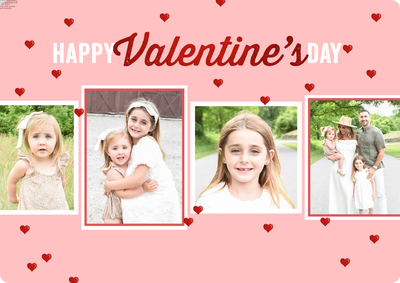 Valentine Tiny Hearts Photo Card, 5x7