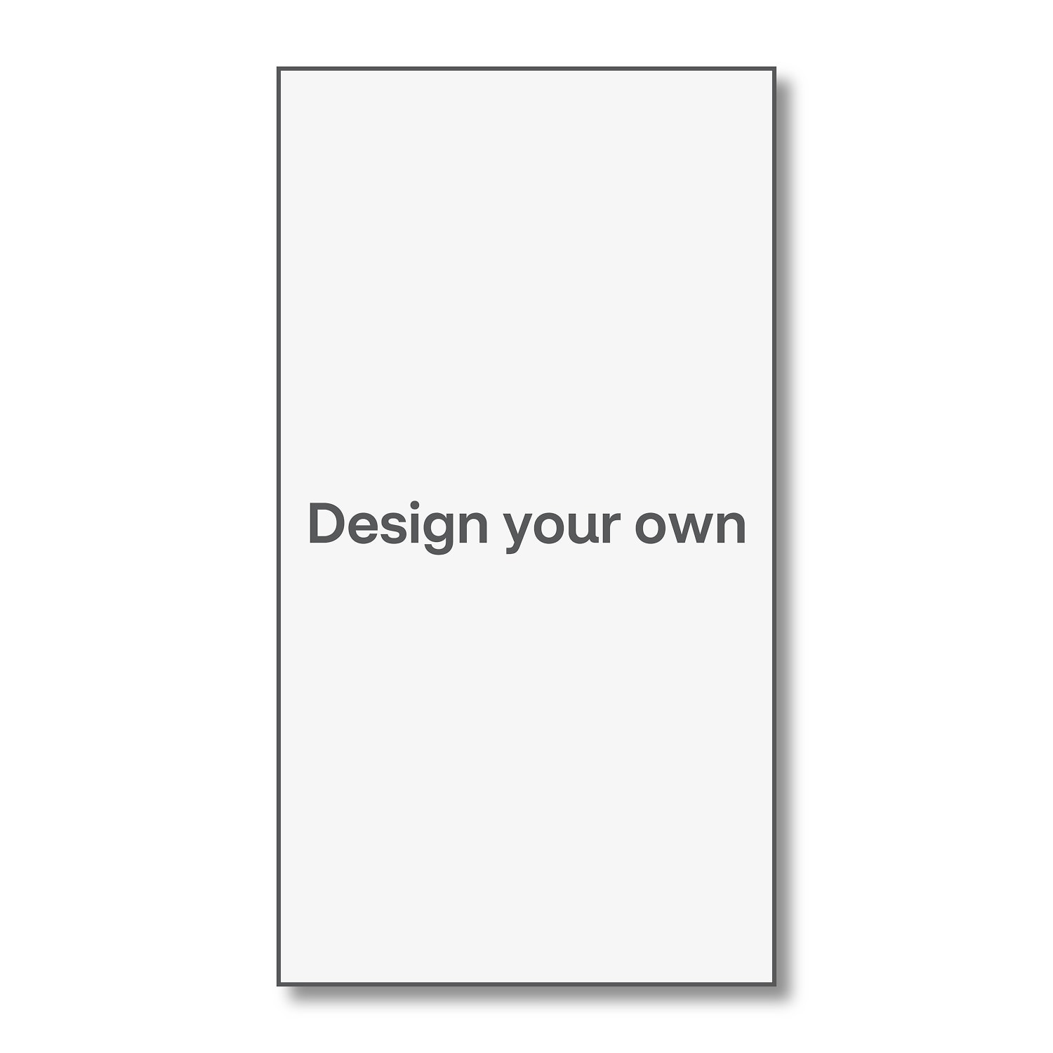 Design Your Own Photo Card, Square, 4x8, Portrait