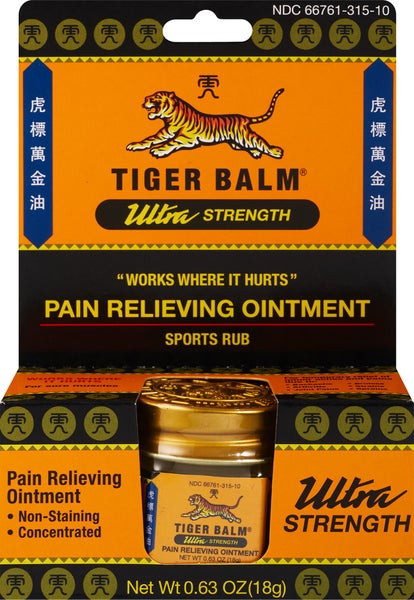 Tiger Balm Sports Rub Ultra Strength Pain Relieving Ointment